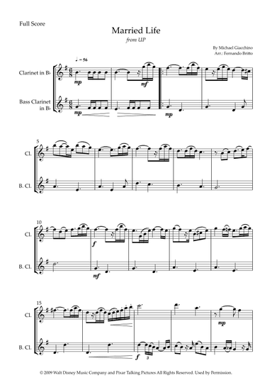 Married Life (arr. Fernando Britto)