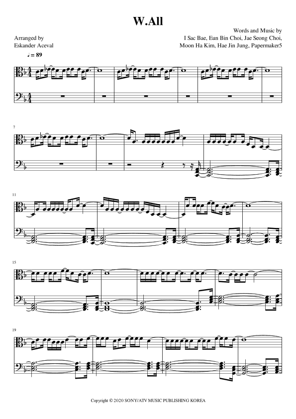 W All (arr. Eskander Aceval)