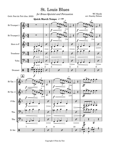 St. Louis Blues (arr. Stanley Nelson & Peet du Toit)