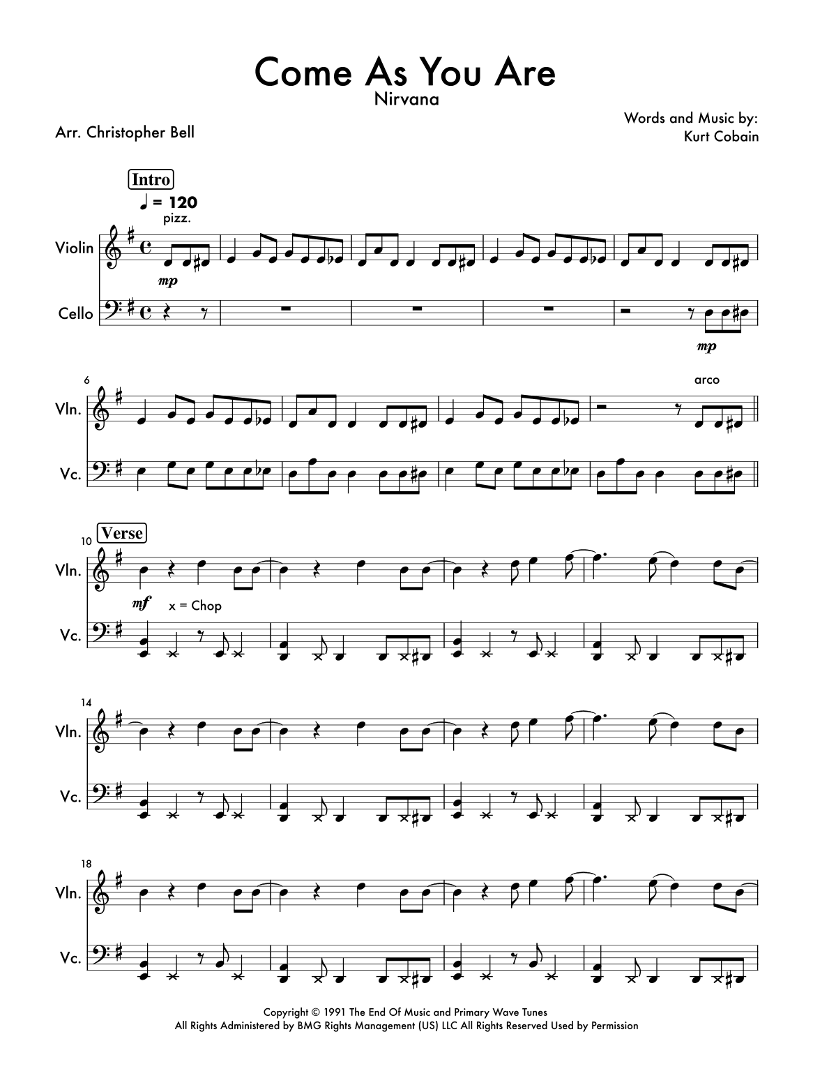 Come As You Are (arr. Christopher Bell)