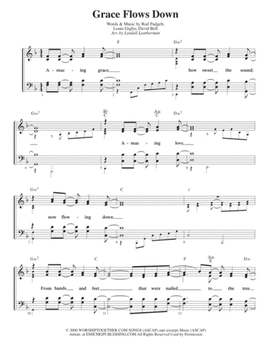 Grace Flows Down (arr. Lyndell Leatherman)