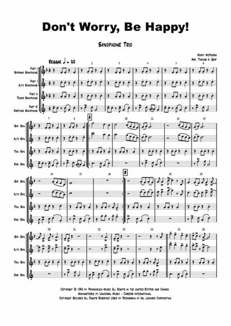 Don't Worry, Be Happy (arr. Thomas H. Graf)