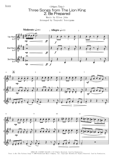 Be Prepared (arr. Tsuyoshi Yoroiguma)