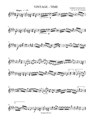 Vintage - Time (arr. Nick Lacanski)