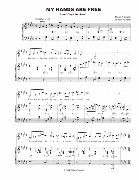 My Hands Are Free (from "Caps for Sale")