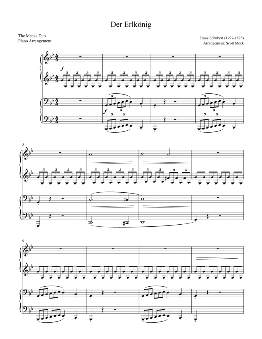 Der Erlkonig (The Erlking) (arr. Scott Meek)
