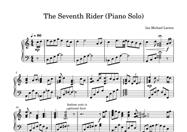 The Seventh Rider - Piano Solo