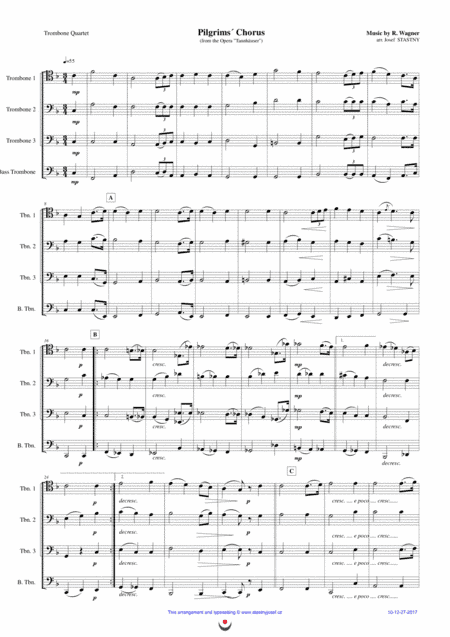 Pilgrims´ Chorus (arr. Josef STASTNY)