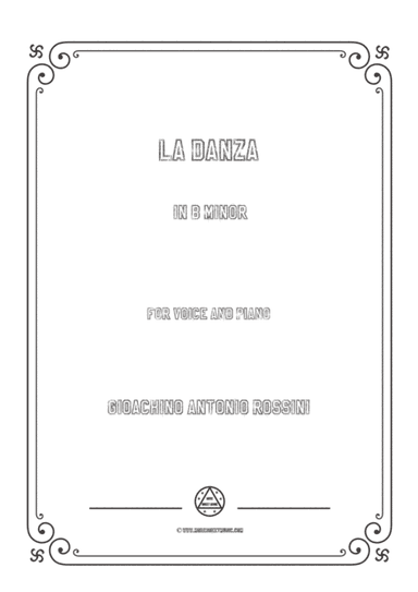 Gioachino-La Danza in b minor,for Voice and Piano (arr. MSM)