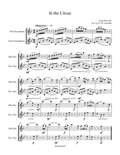 In the Circus (arr. Nick Lacanski)