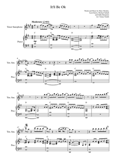 It'll Be Okay (arr. Tomaž Nedoh)