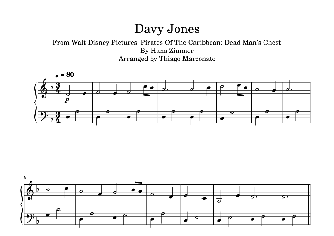 Davy Jones (arr. Thiago Marconato)
