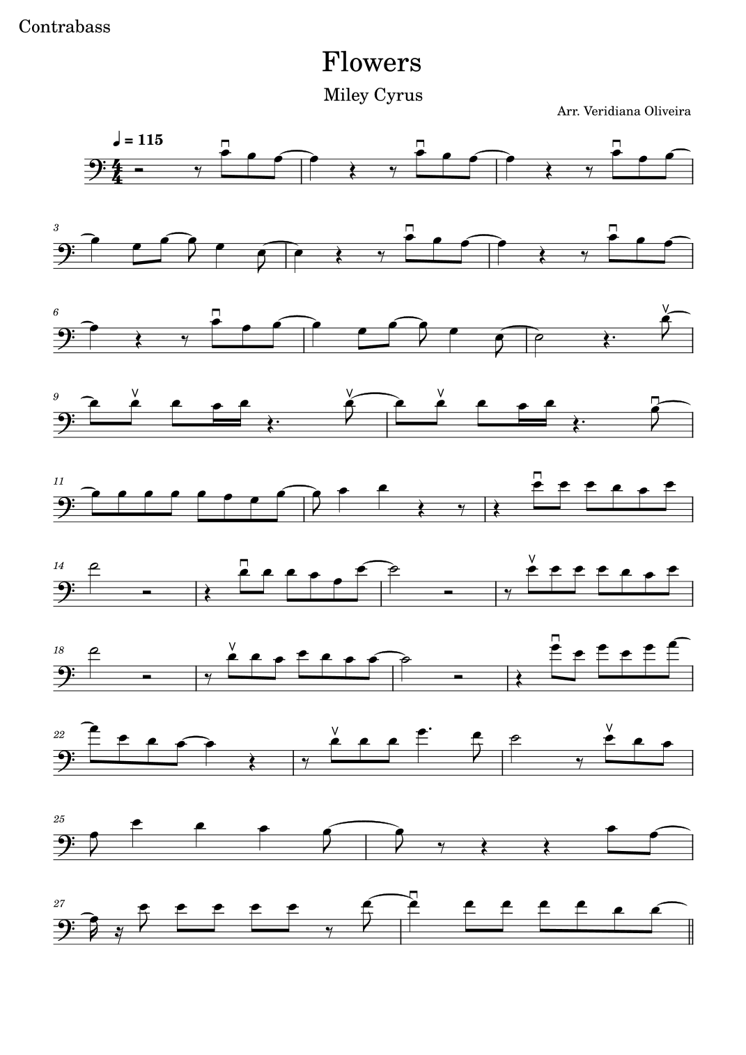 Flowers (arr. Veridiana Oliveira)