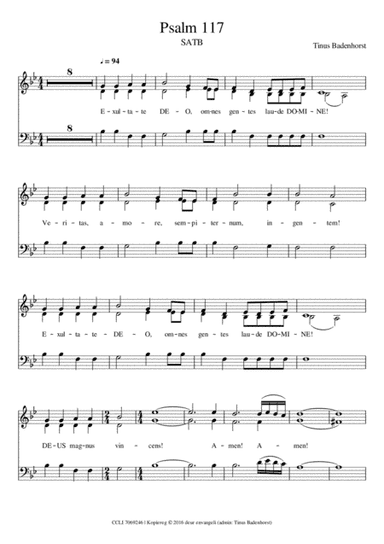 Psalm 117 - SATB