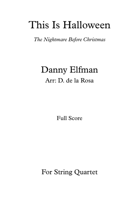This Is Halloween (arr. Daniel de la Rosa Oliva)
