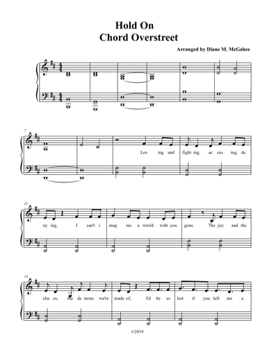 Hold On (arr. Diane M. McGahee)