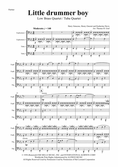 The Little Drummer Boy (arr. Thomas H. Graf)