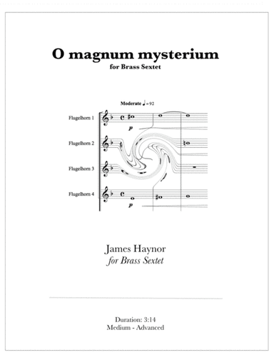 O magnum mysterium for Brass Sextet (arr. James Haynor)