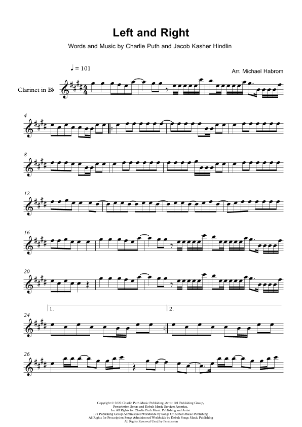 Left And Right (arr. Michael Habrom)