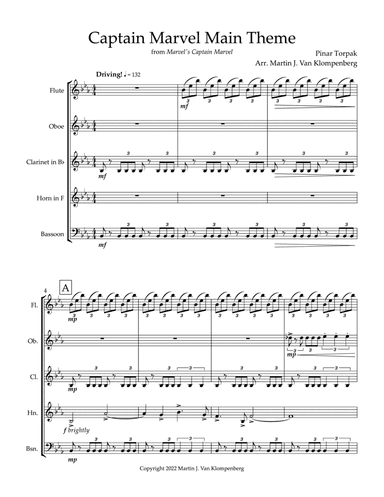 Captain Marvel (arr. Martin J. Van Klompenberg)