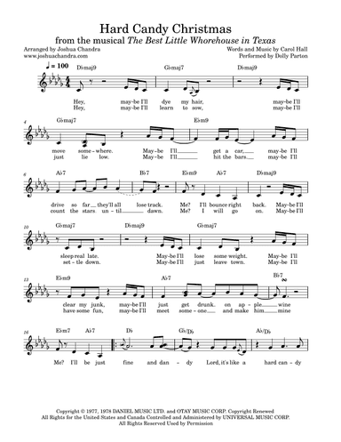 Hard Candy Christmas (arr. Joshua Chandra)