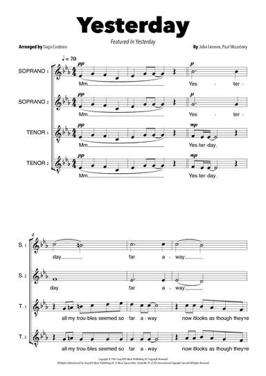 Yesterday (arr. Tiago Cordeiro)