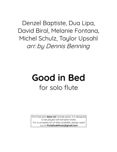 Good In Bed (arr. Dennis Benning)