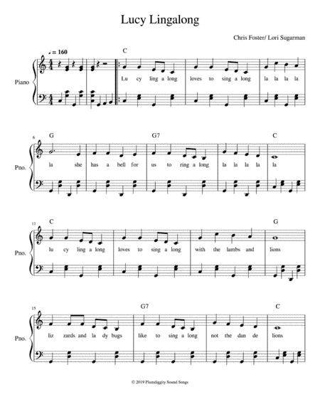 Lucy Lingalong - Piano/Vocal/Guitar