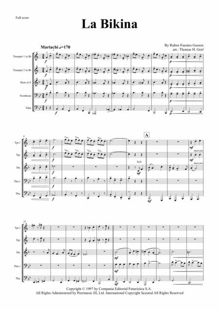 La Bikina (arr. Thomas Graf)