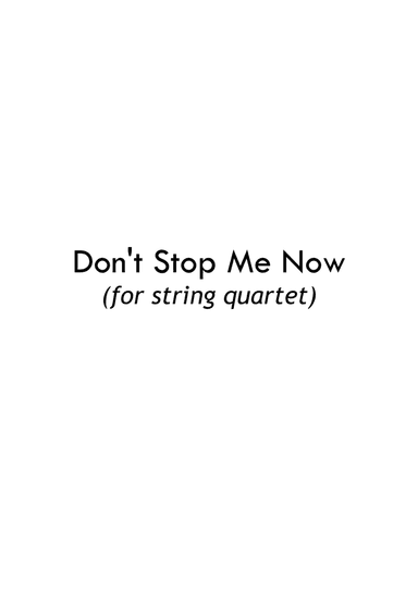 Don't Stop Me Now (arr. Matias Reimondez)