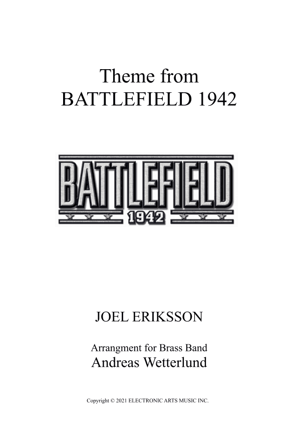 Battlefield 1942 Theme 2 (arr. Andreas Wetterlund)