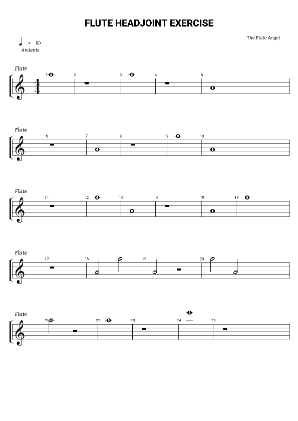 Flute Headjoint Exercise