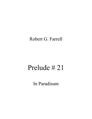 Prelude #21 (arr. Robert G. Farrell)