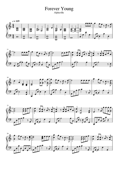 Forever Young (arr. Unknown)