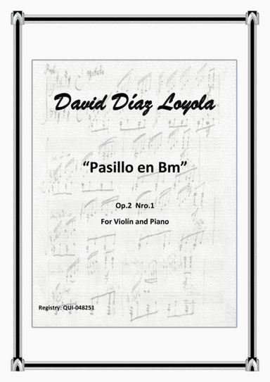 Pasillo en Bm Op.2 Nro.1