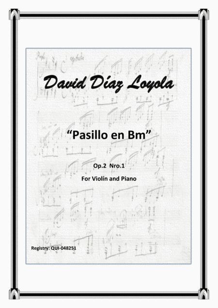 Pasillo en Bm Op.2 Nro.1