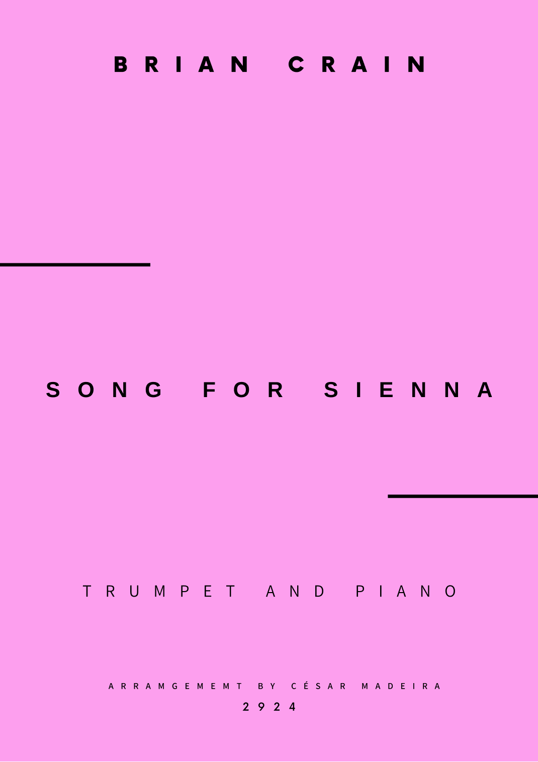 Song For Sienna (arr. César Madeira)