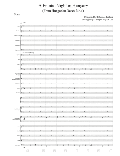 A Frantic Night In Hungary (from Hungarian Dance No. 5) (arr. TaeHyun Taylor Lee)