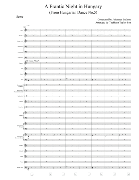 A Frantic Night In Hungary (from Hungarian Dance No. 5) (arr. TaeHyun Taylor Lee)