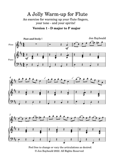 A Jolly Warm-up for Flute