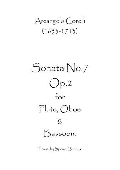 Sonata No.7 Op.2 (arr. Spence Bundy)