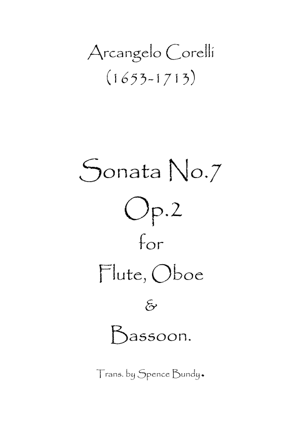 Sonata No.7 Op.2 (arr. Spence Bundy)