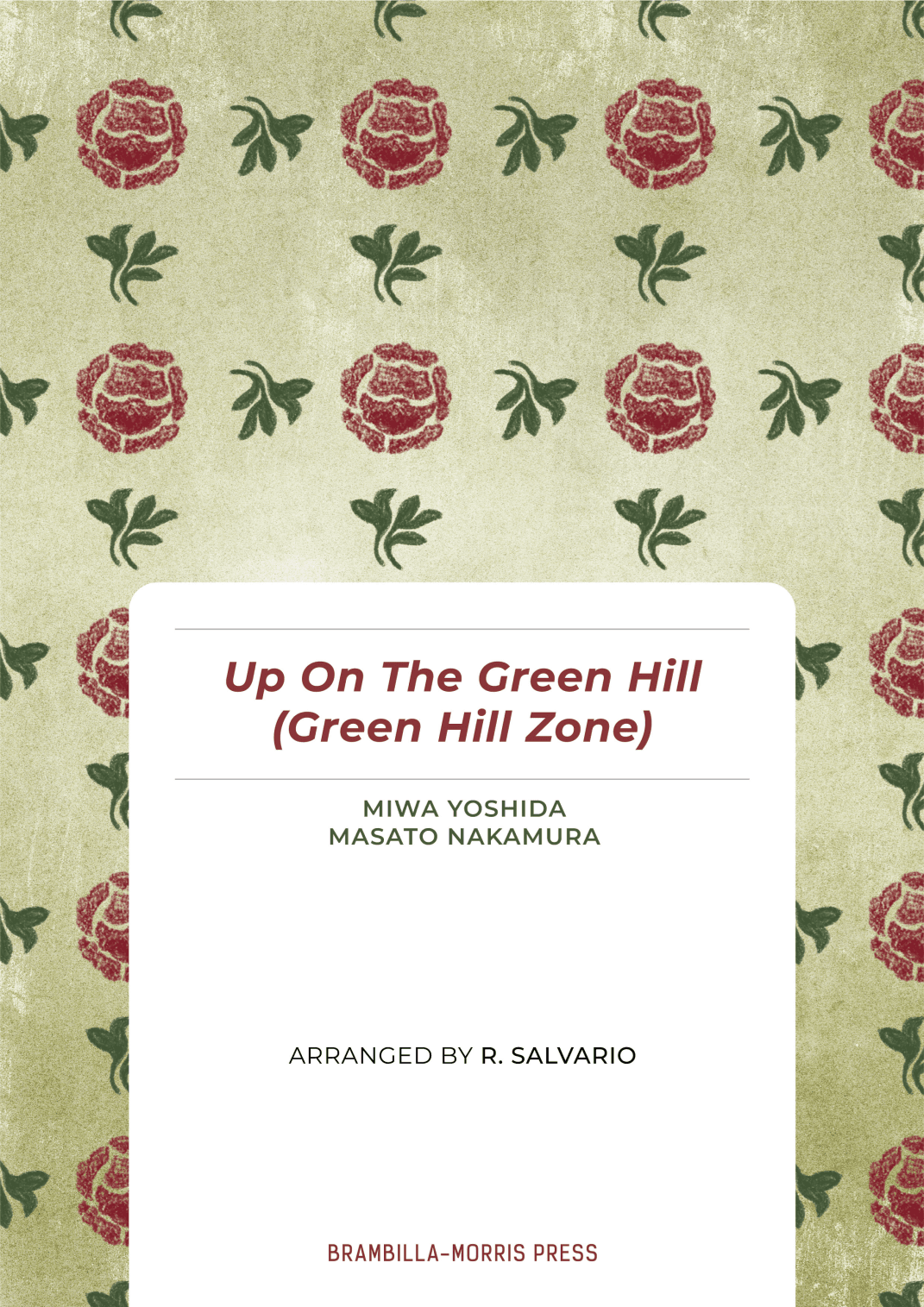 Up On The Green Hill From Sonic The Hedgehog Green Hill Zone (arr. R. Salvario)