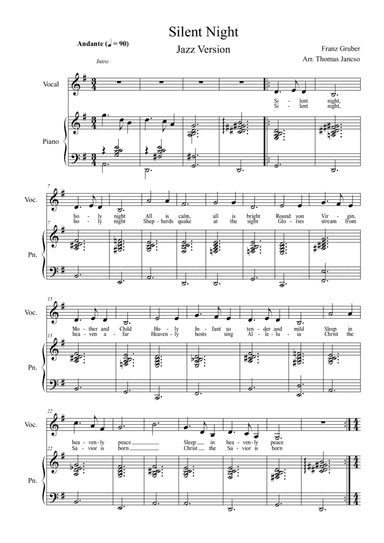 Silent Night Jazz (arr. Thomas Jancso)