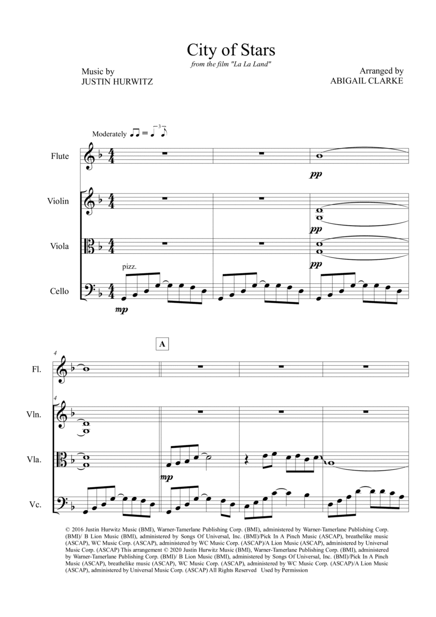 City Of Stars (arr. Abigail Clarke)