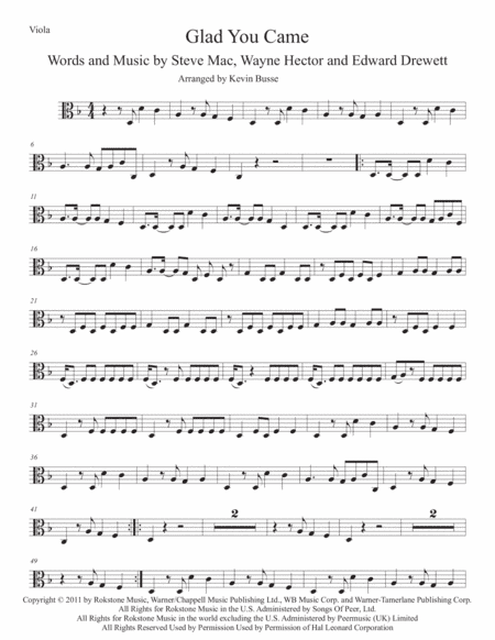 Glad You Came (arr. Kevin Busse)