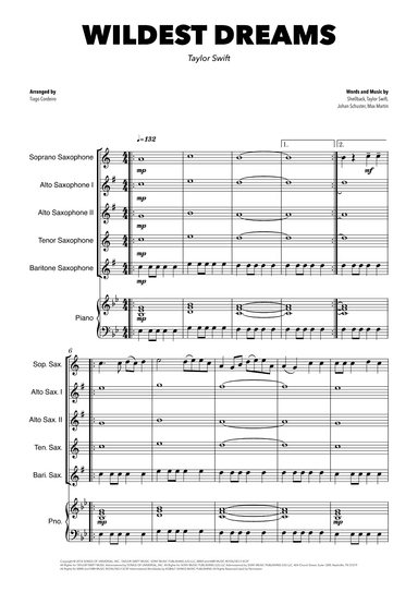 Wildest Dreams (arr. Tiago Cordeiro)