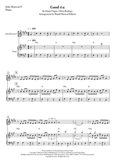 Good 4 U (arr. Mundi Musical Edition)