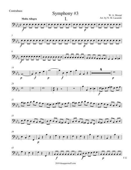 Symphony #3 Movement I. (arr. Nick Lacanski)