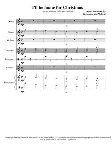 I'll Be Home For Christmas (arr. Ester Alessandrini)